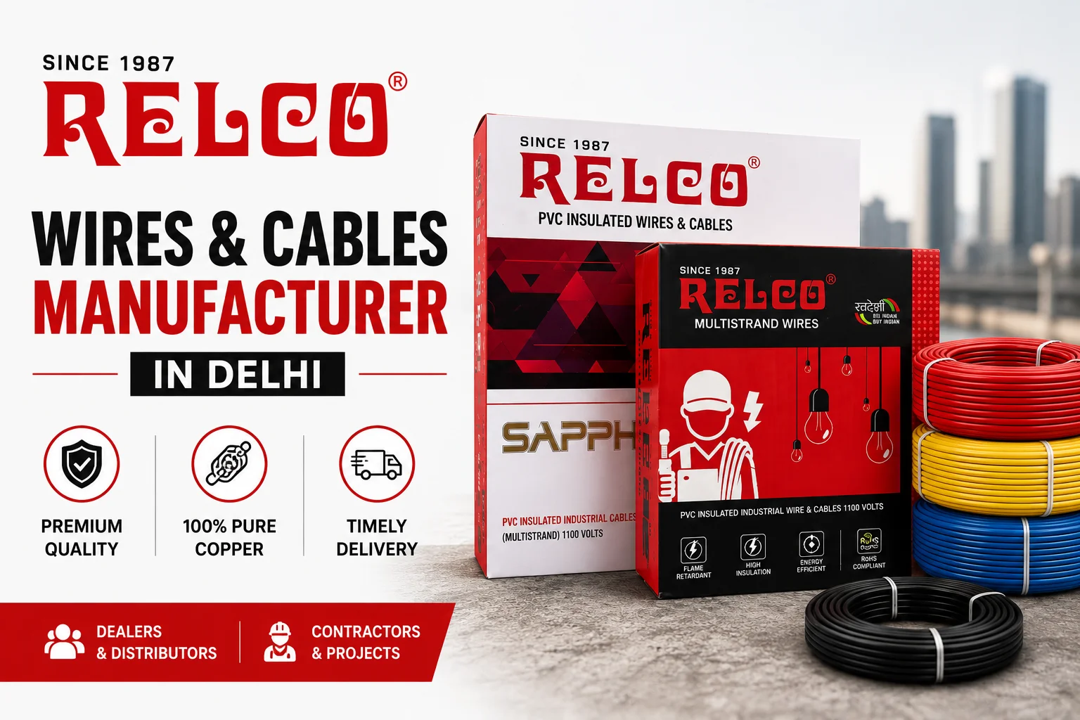wires and cables manufacturer in delhi